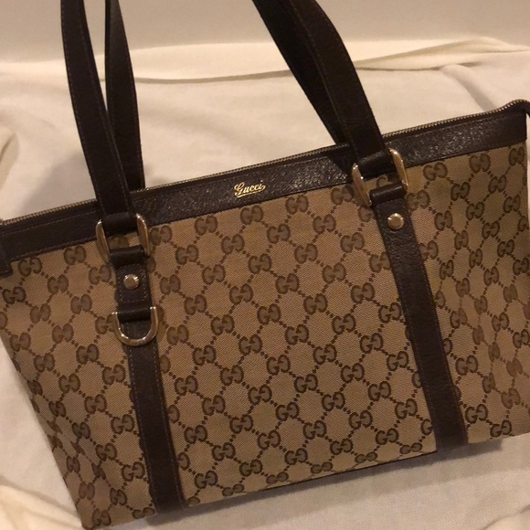 GUCCI Brown GG Canvas Bag - Picture 2 of 15